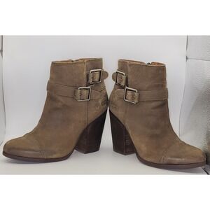 Lucky‎ Brand Women's Suede Ankle Booties Brown Size 6.5